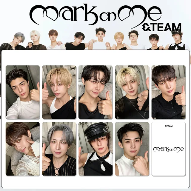 9Pcs/Set Idol &TEAM New Album Mark on Me Lomo Cards Postcards K FUMA EJ YUMA JO HARUA TAKI MAKI NICHOLAS Fans Gift Collection 6
