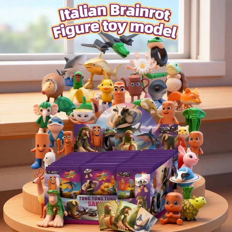 

Итальянская бразиновая слепая сумка, загадочная коробка, игрушки, 1 шт., фигурки и 3 шт., наборы карт, забавная модель, декор для рабочего стола, детский слепая сумка, подарки