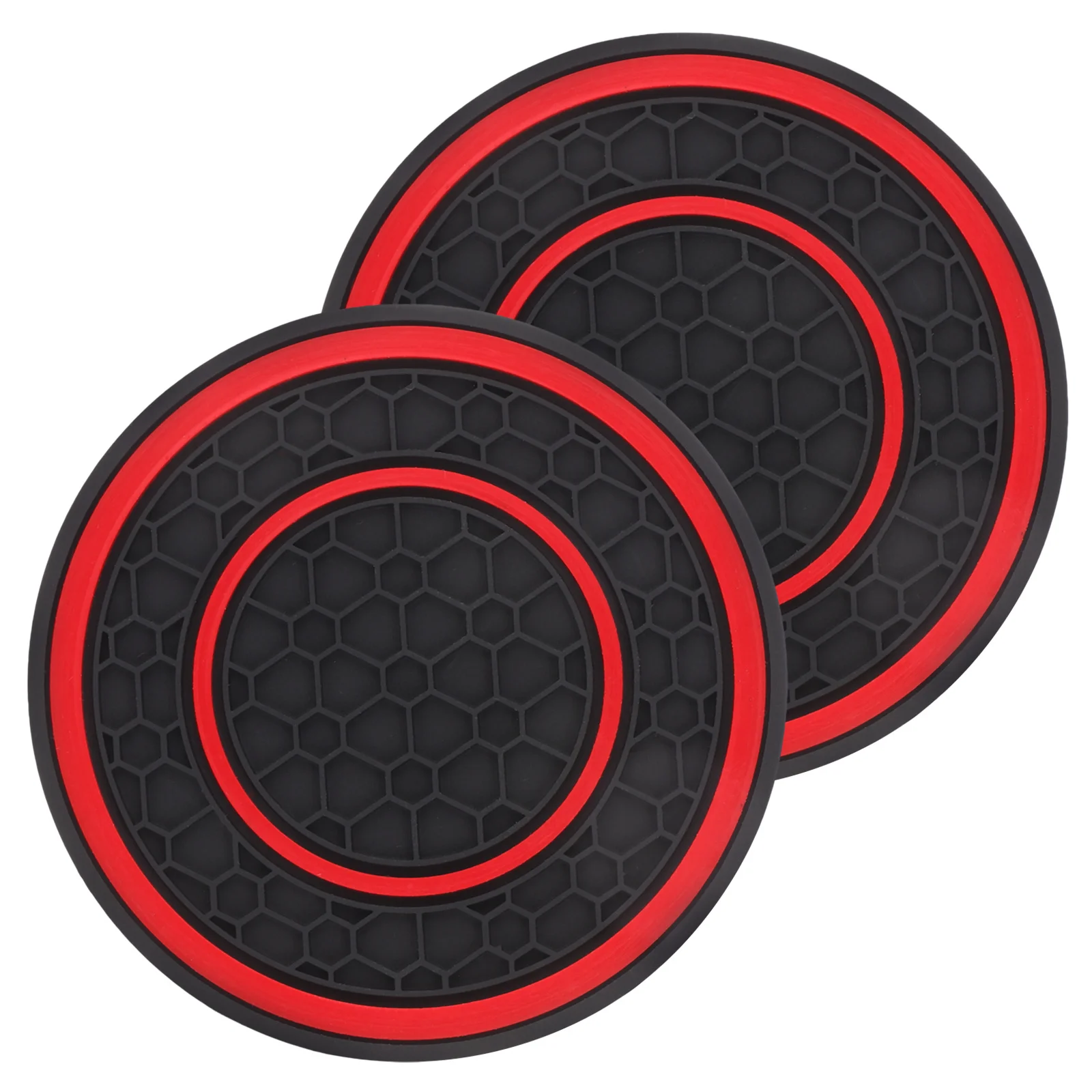 

2Pcs Anti-Slip Car Cup Coasters Silicone Universal Fit for Most Cup Holders Waterproof Insulation Mats for Cars Boats Suvs