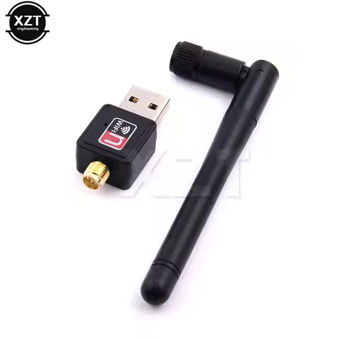 150Mbps MT7601 Wireless Network Card Mini USB WiFi Adapter LAN Wi-Fi Receiver Dongle Antenna 802.11 b/g/n for PC Windows