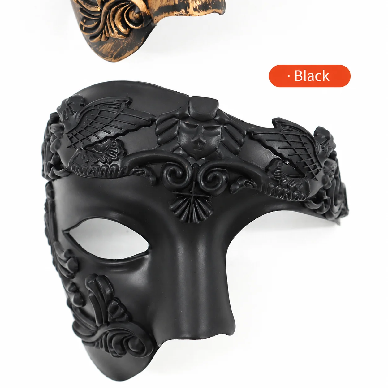 One-Eyed Mask Three-Dimensional Men'S Mask Ancient Greek Roman Mask One-Eyed For Easter Masquerade Ball Men