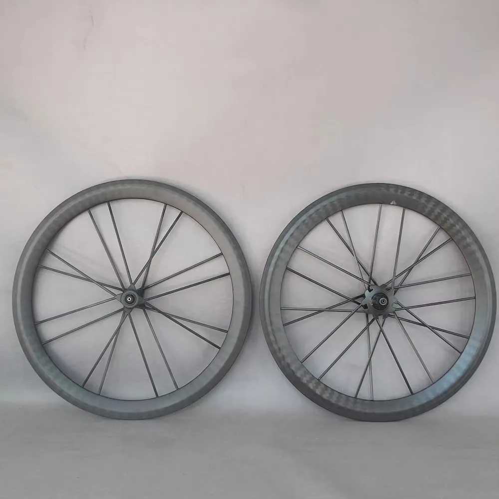 Full carbon road bicycle wheels 700c carbon fiber composite spokes DT350S tubular 1 pair of wheels 12K diagonal rims-F5055