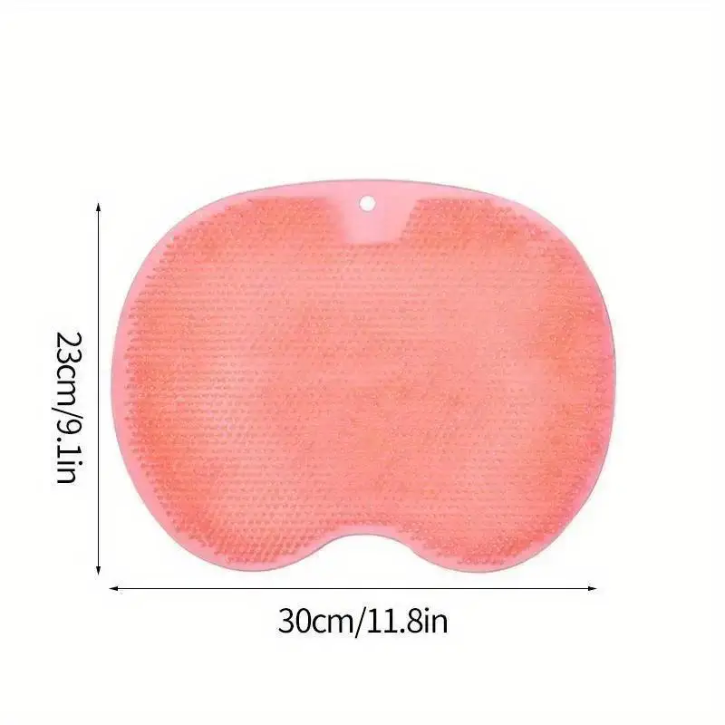 1Pc Exfoliating Shower Massage Scraper Non slip Bath Mat Back Massage Brush Silicone Foot Wash Body Cleaning Tool