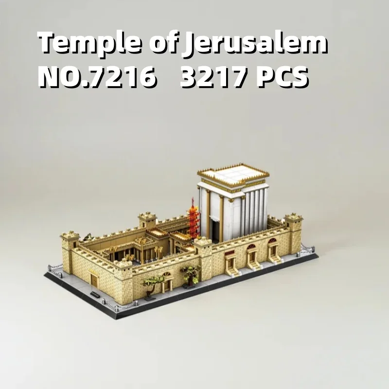 

3233pcs Judean Hills Jerusalem Temple Building Children's Educational Assembly Blocks Model Street Scene Educational Toys Gift