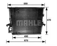 

AC147000S радиатор кондиционера M40 M41 M42 M43 M42 M52 E36 S54 M54 Z3