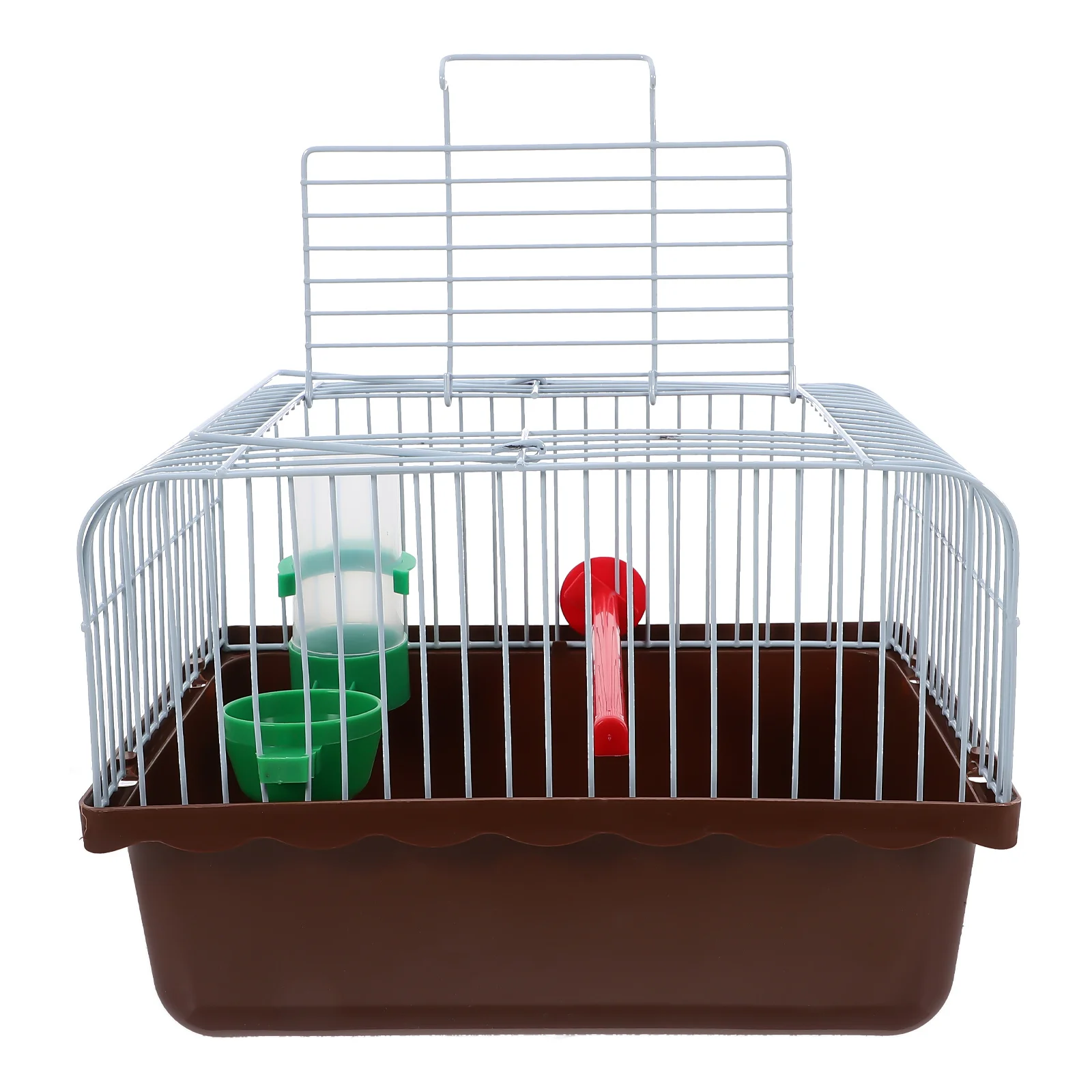 

Portable Bird Spacious Metal Travel Carrier For Small Birds Pet Food Box Water Dispenser Budgie Bird Travel Cage Portable