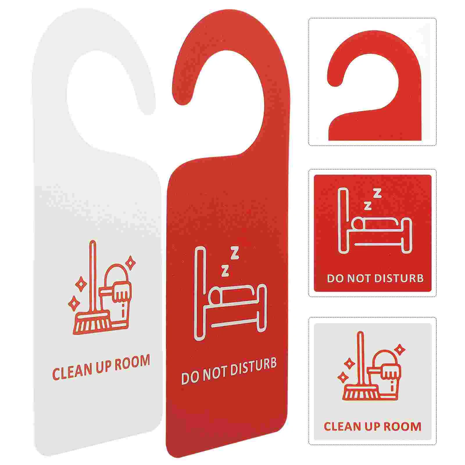 Do Not Disturb Listing Hotel Room Door Hanger Remind Sign Dual Side Tag The Office Accessories Pvc Knob