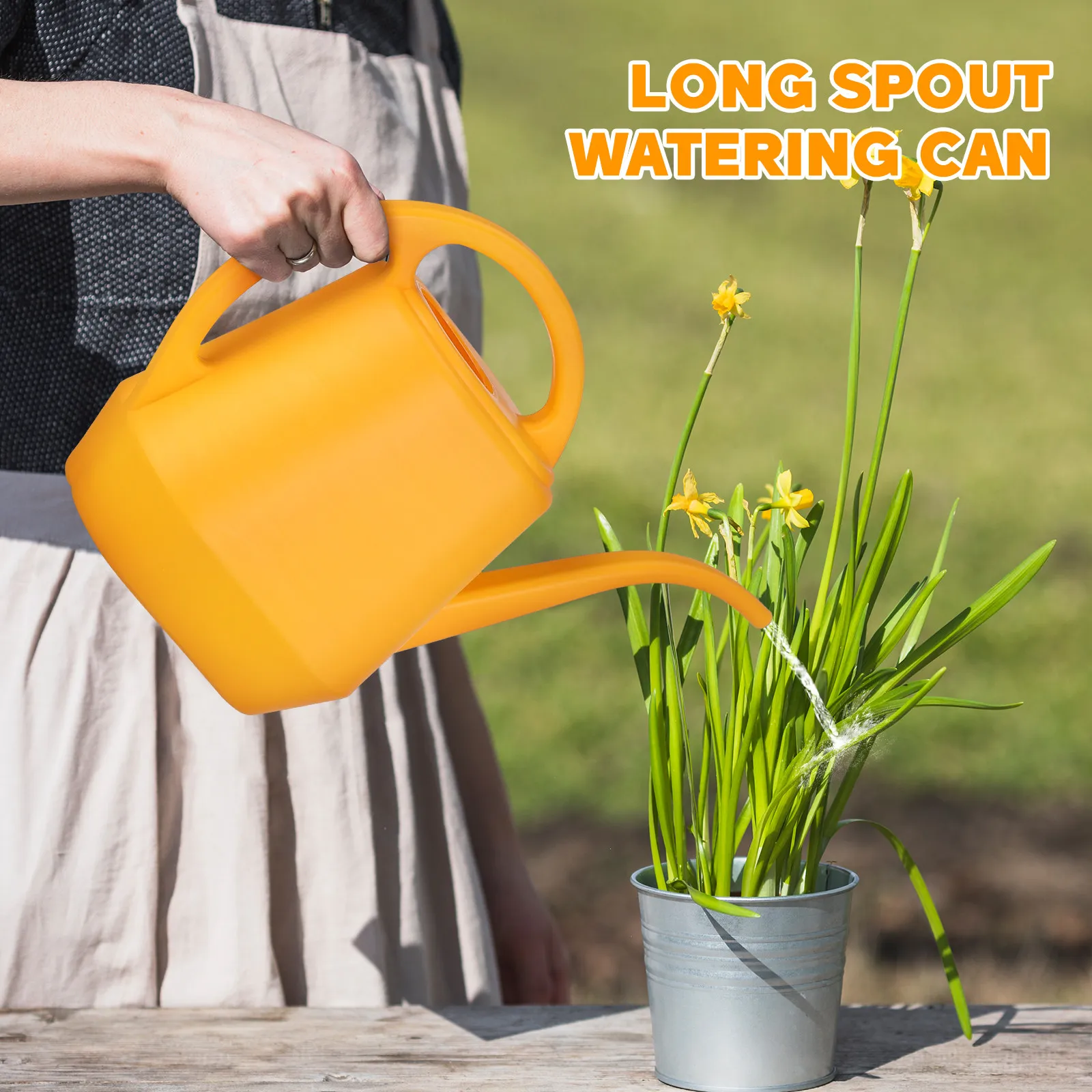 Ergonomic Watering Can Large Capacity Indoor Outdoor Succulent Planter Gentle Flow Plant Watering Can Indoor Plants Garden view 4