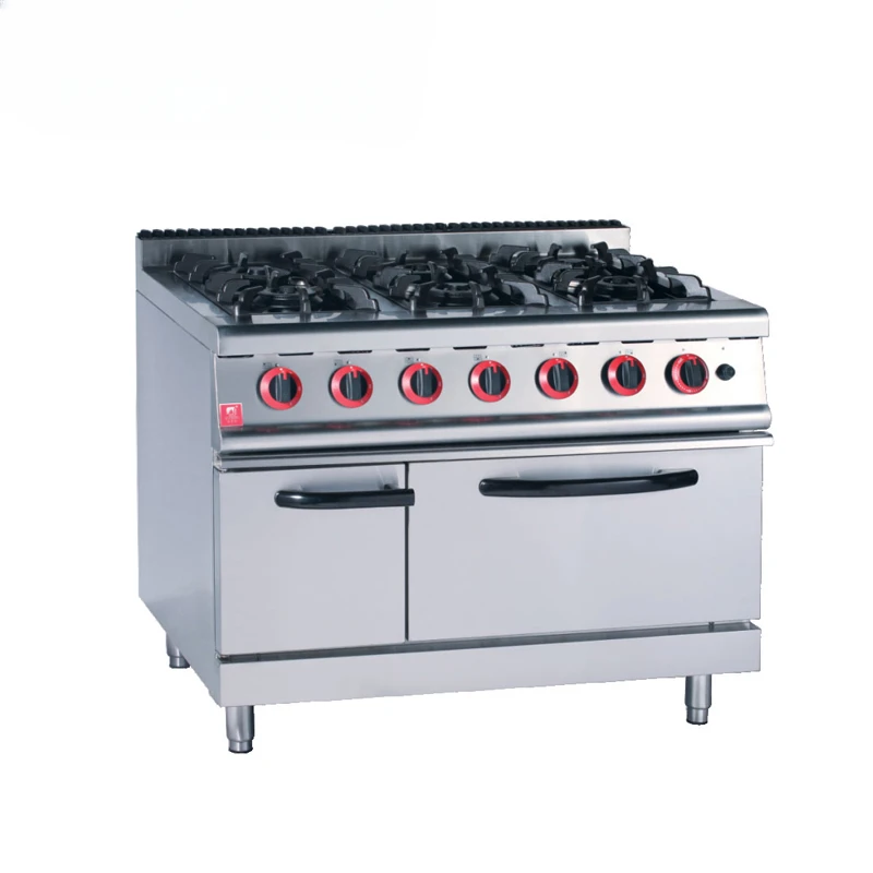 Commercial Kitchen Use Gas Cooking Range with Oven