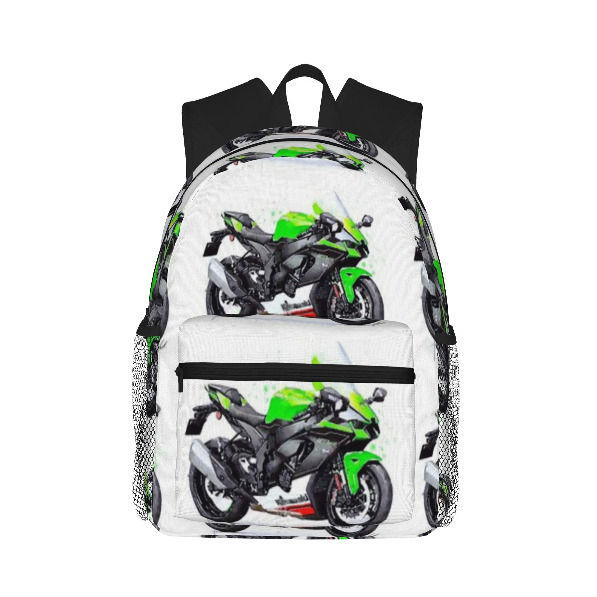 Watercolor Sport Motorcycle ZX10R - original artwork by Vart   Casual Backpack for Students and Adults Backpack women