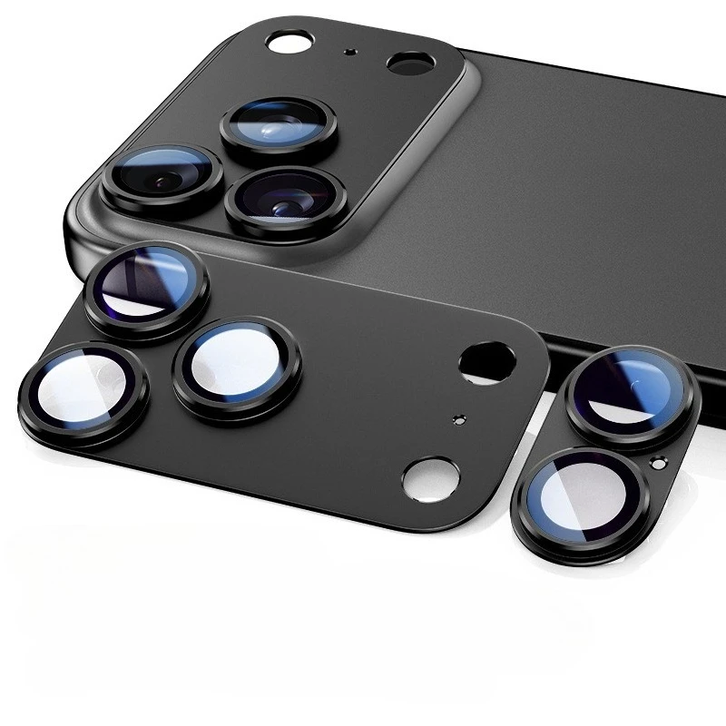For Iphone 17 Pro Max Air Metal Ring Glass Camera Lens Protectors for Iphone17 17promax 17air Rear Back Sticker Protective Film