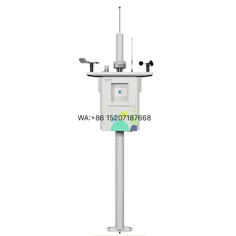 Wmwmnu Fixed 5 in 1 Air Quality Detector for NO2 SO2 CO O3 and PM2.5 Concentration AQI Display