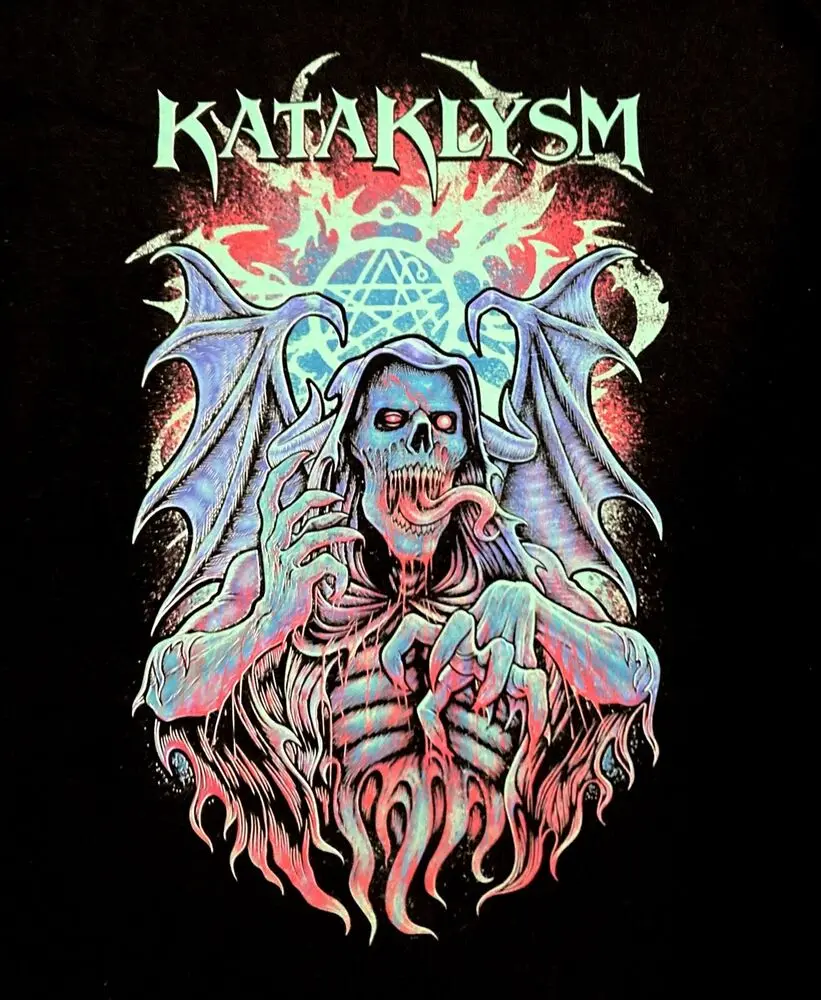 KATAKLYSM cd lgo Reaper UNDERNEATH THE SCARS Official SHIRT XL New unconquered