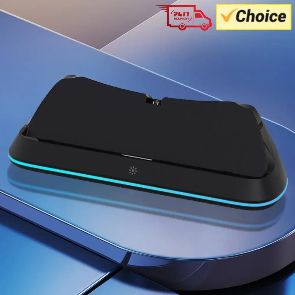 

Зарядная док-станция с 7 режимами RGB-подсветки, портативная зарядная док-станция, подставка-держатель для консоли PS5 Portal Remote Player