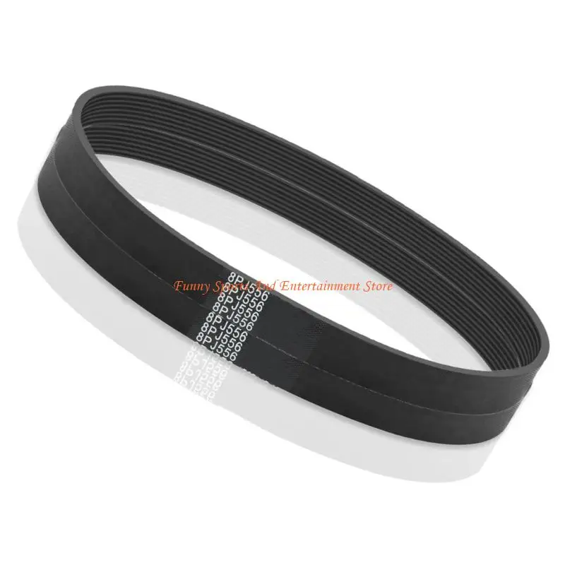 C4DE Enhanced Efficiency Treadmill Motor Drive Belt 8PJ556 Machine Transmission Rubber Belt for Motor Systems Enduring