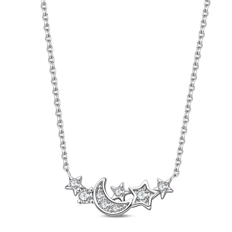 Hot sales 925 Sterling Silver Angel Wings Necklace With Teardrop Zirconia Pendant Elegant Chain Necklace For Women Party Jewelry view 6