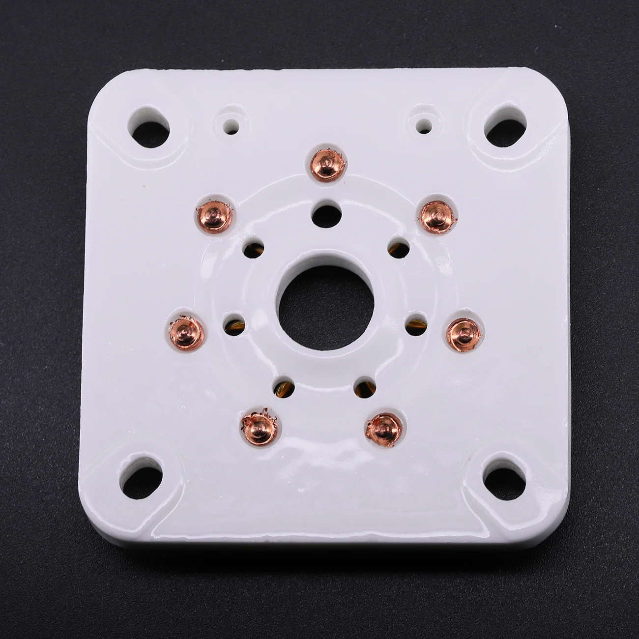 5PCS Ceramic Tube Socket 7Pin Tablet Socket Tube Base GZC7-C For 6C33 FU19 FU29 FU30 FU32 829B 3C33 Vacuum Tube Amplifier