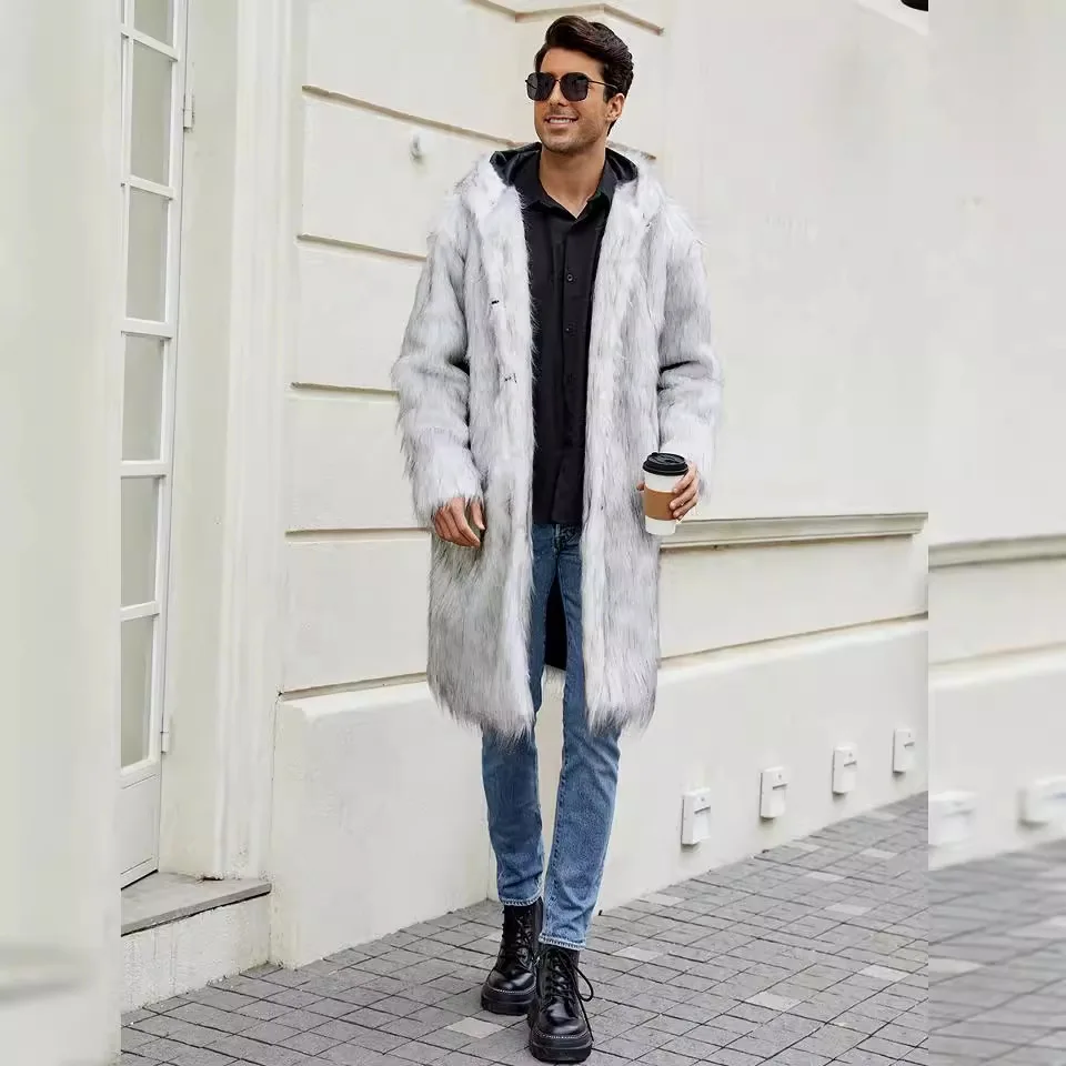 가을 겨울 신상 유럽 스타일 남성 플러스 사이즈 캐주얼 트렌디 심플 베이직 루즈 솔리드 컬러 후드 퀼팅 코트 남성 상의