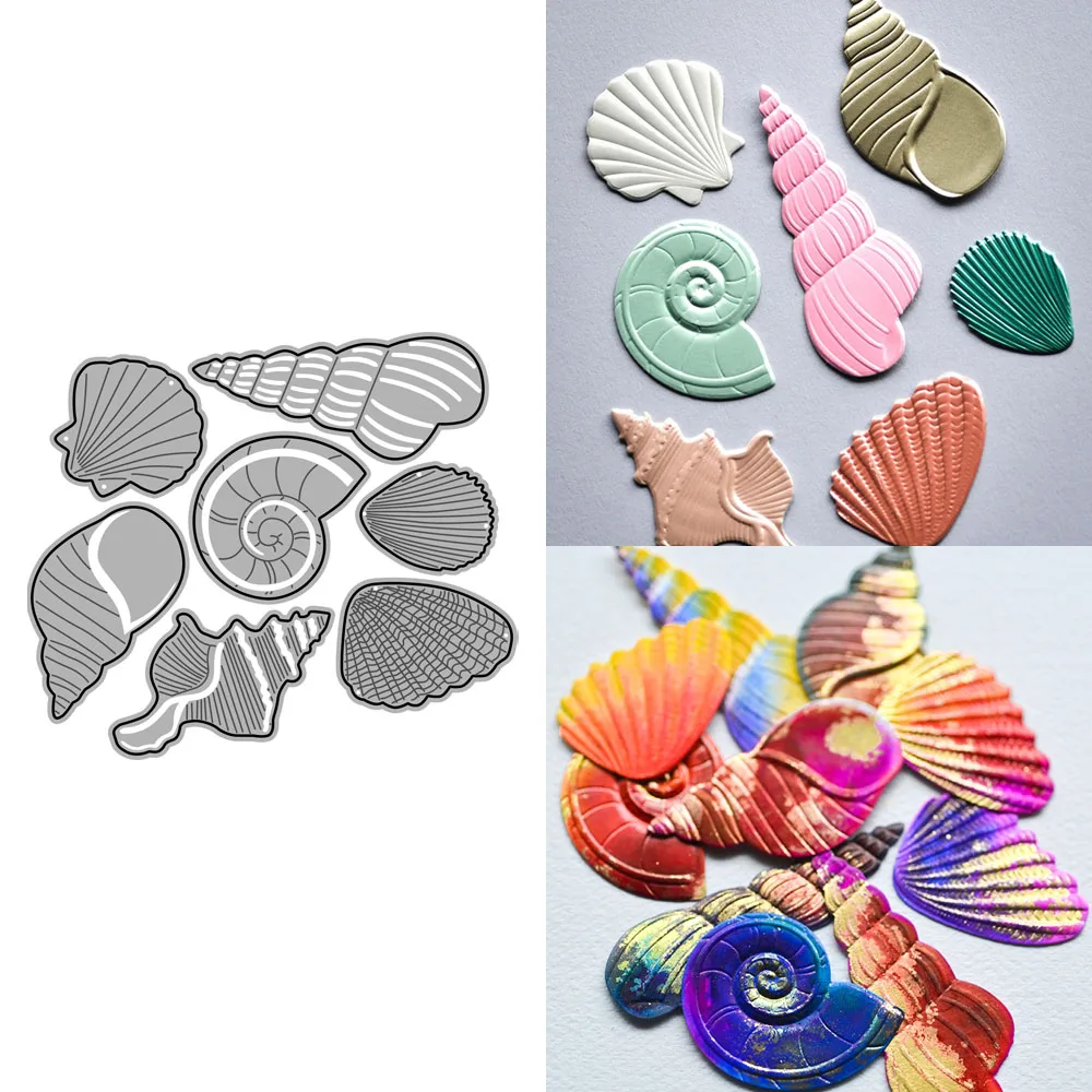 2023 AliliArts Metal Cutting Dies Shell Conch diy Scrapbooking Photo Album Decorative Embossing PaperCard Crafts Die