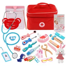 Children's Little Doctor Toy Set Simulation Toolbox Medical Clinic Play Home Injection stethoscope Boy and Girl