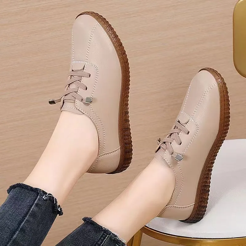 Women\'s Casual Shoes Ladies Luxury Artificial Leather Loafers For Women Trends 2024 Comfortable Moccasins Outdoor Fashion Shoes