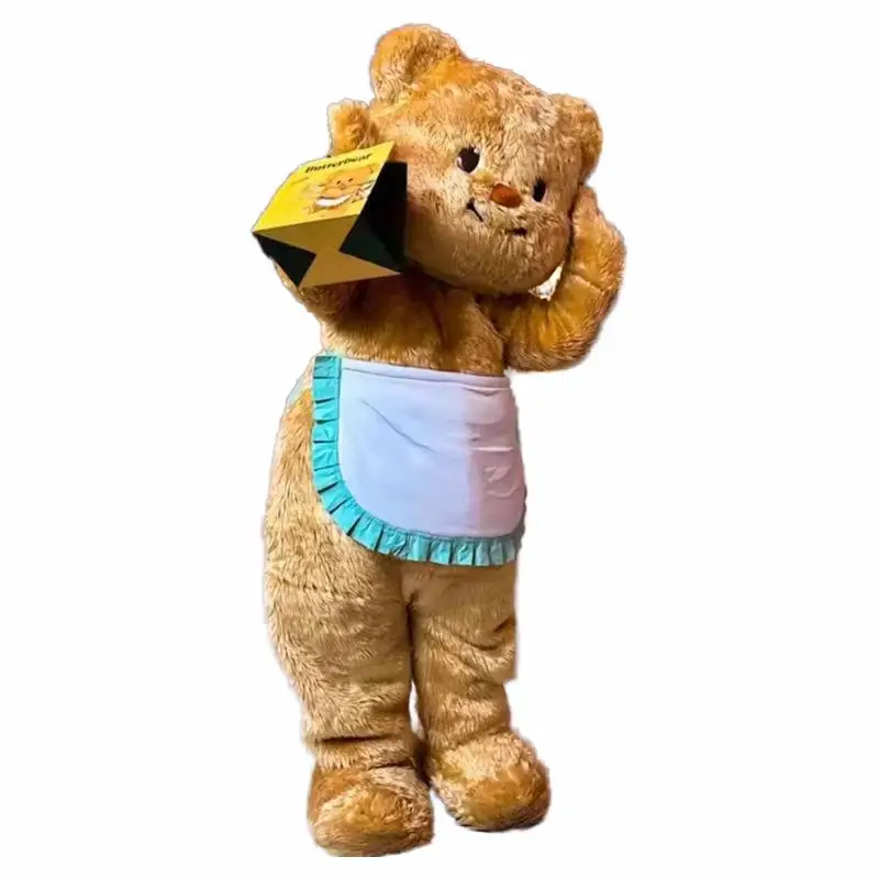 لطيف الكرتون الفراش زي التميمة تايلاند زبدة الدب تأثيري الرقص أداء الدعائم الطرف لجميع القديسين عيد الميلاد #5