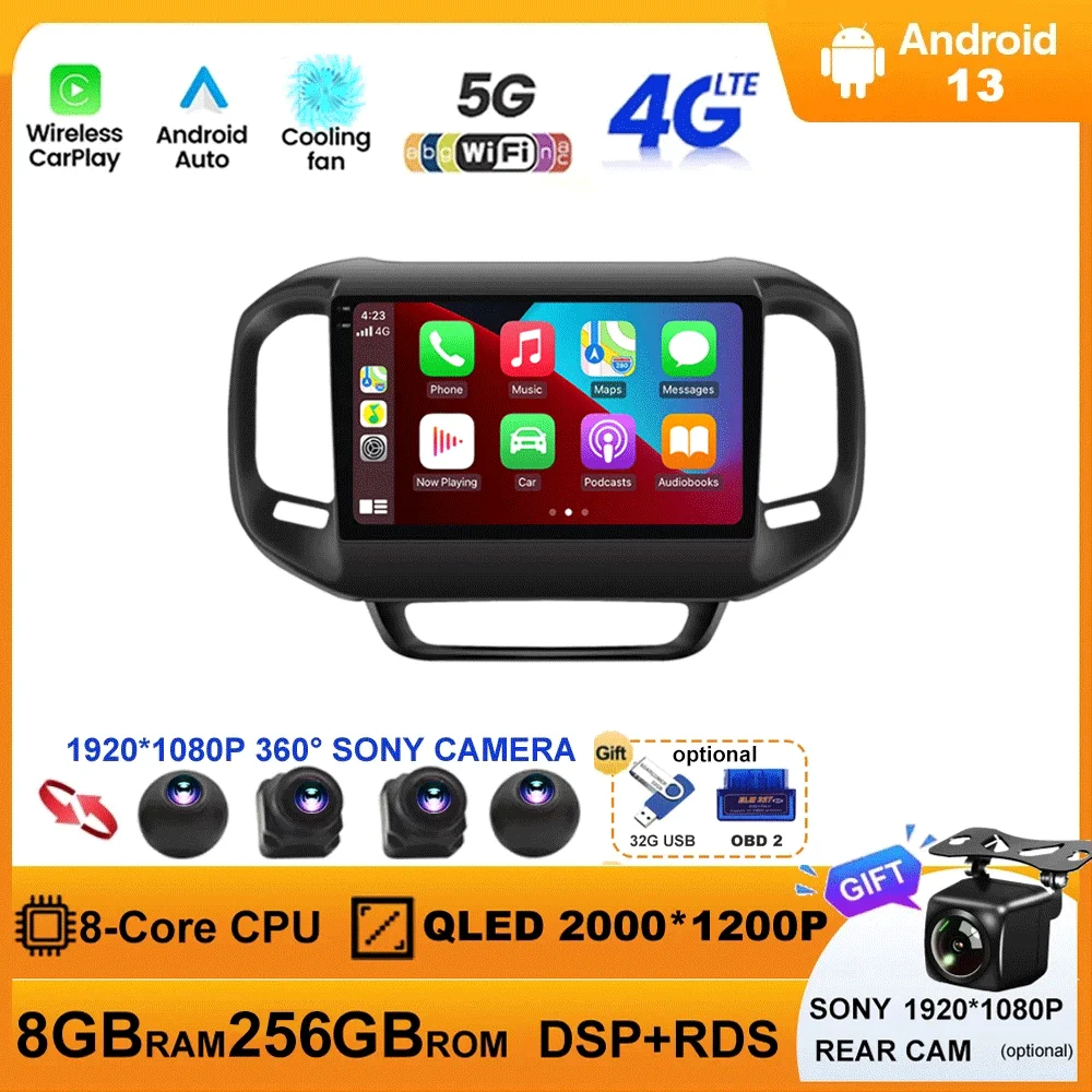 

Android 13 Car Radio For FIAT Toro 2017-2020 Multimedia Video Player Stereo GPS Navigation 5G WIFI DSP Carplay Android Auto