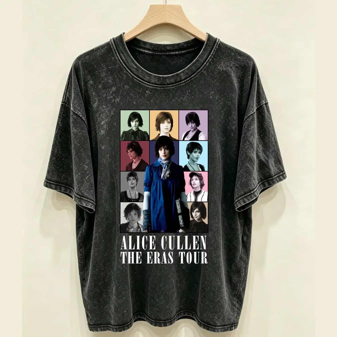 washed T Shirt Alice Cullen Ashley Greene The Eras Tour tee long or short sleeves vintage Washed Casual Versatile