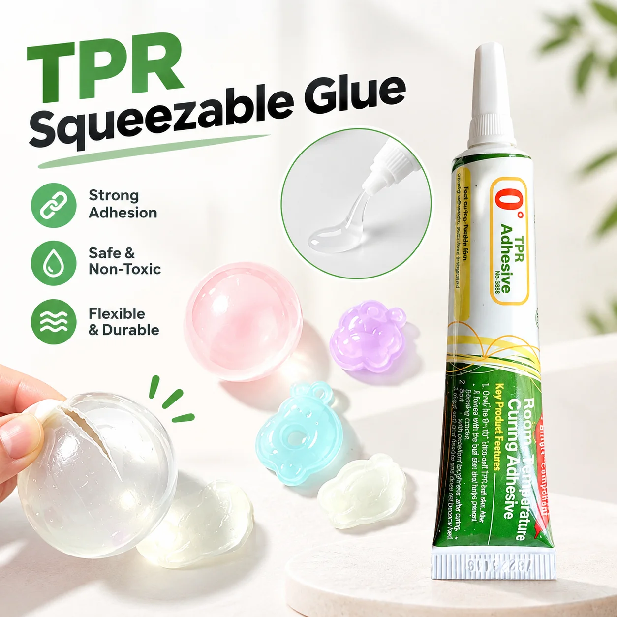 20ml TPR Glue For Squishies Toys Room Temperature Curing Adhesive For Stress Ball Repair Flexible Sealing Glue