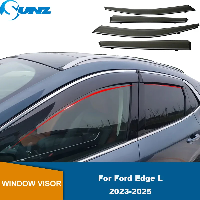 

Side Window Deflectors For Ford Edge L MK3-CDX706 2023 2024 2025 Car Window Visor Weathershield Sun Rain Deflector Guard