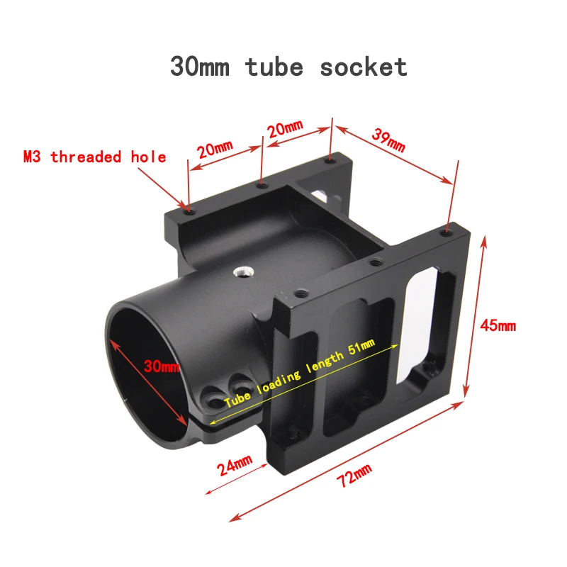 Plant Protection UAV Folding Piece Fixed Tube Seat  Aluminum Alloy Clamp Fixed Carbon Fiber Pipe Arm 25/30/35/40/50MM