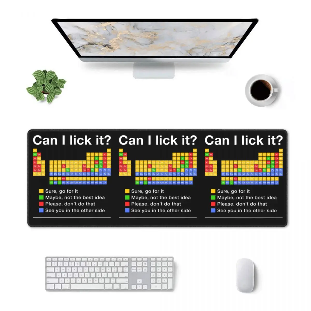 Large Mouse Pad Can I Lick It Periodic Table Gamer PC Laptop Mats Keyboard Carpet Computer Gaming Office Accessories Desk Mat