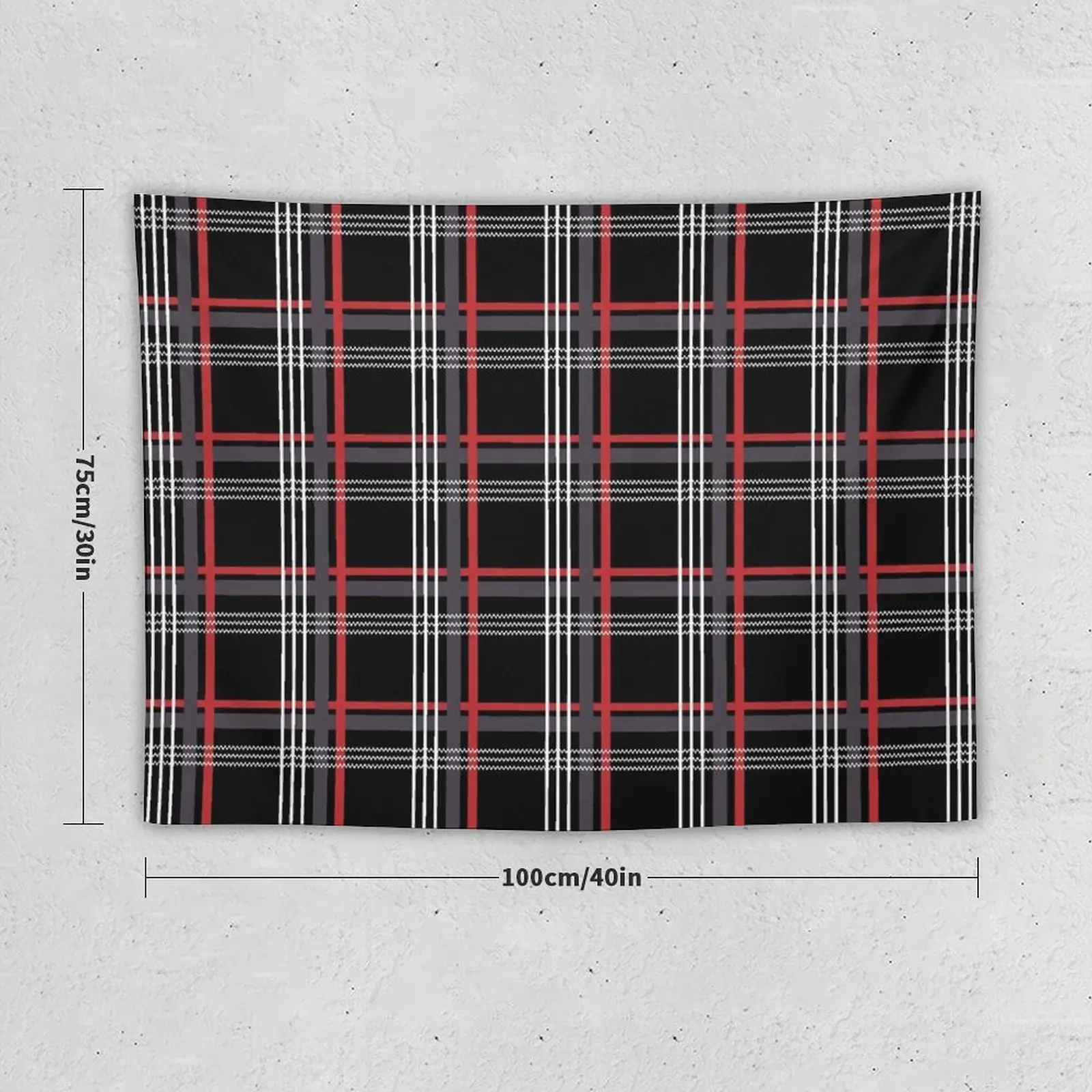 New GTi Tartan Tapestry Home Decorations Aesthetic Wall Art Decorative Wall Tapestry