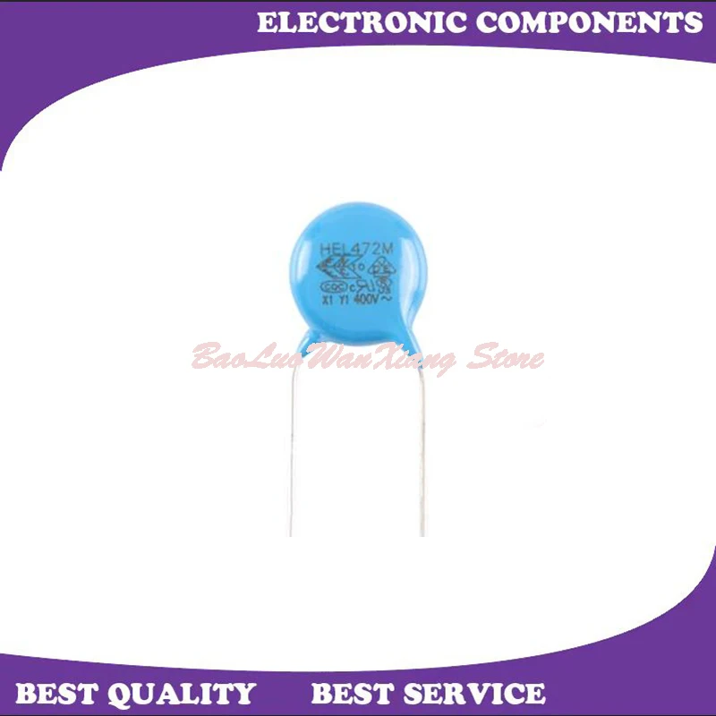 Y1-AC400V-F-472M P = 10 4.7nF ± 20% 400 فولت DIP2 جديدة ومبتكرة ، في الأوراق المالية ، 10 قطعة للمجموعة الواحدة