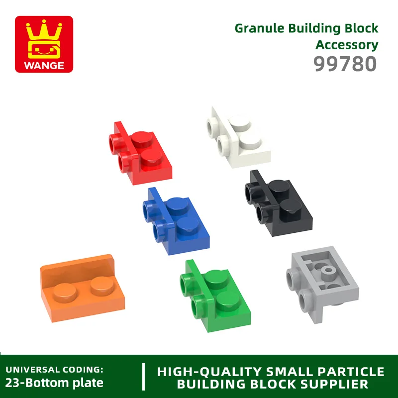 Wange 186Pcs/lot 99780 Bracket 1 x 2 - 1 x 2 Inverted Block Moc Color Accessories Compatible with Brick Children Toy Assembly