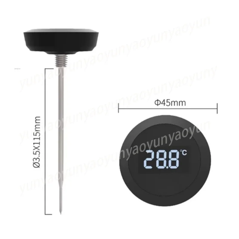 Waterproof Digital Food Thermometer, Screw Cap Temperature Probe for Coffee Tea, Instant Read