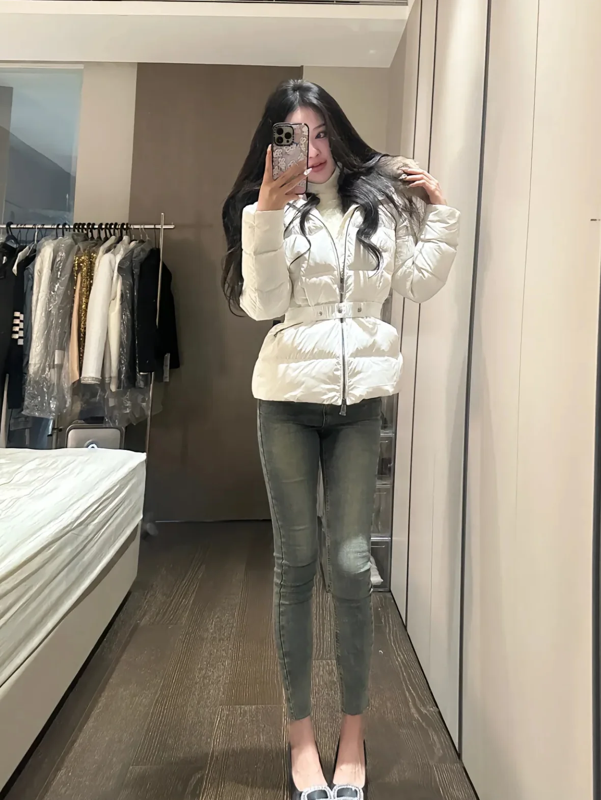 

Faion High Waist Stretchy Legging Jeans Women's Autumn Winter New Sle Cotton Elastic Fabric High Waist Slimming Pants