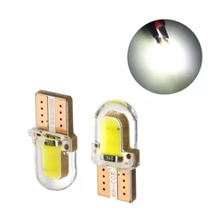 PEL Hot sell T10 led light W5W COB Led Parking Bulb Auto Wedge Clearance Lamp Silica Bright White License car led Light Bulbs