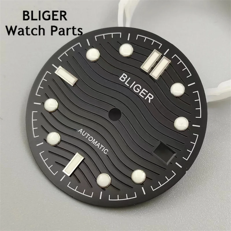 قرص ساعة معقم ، إكسسوارات حركة ، أبيض ، أسود ، أزرق ، أخضر ، تناسب الوجه ، NH35 ، 3: 00 ، 31