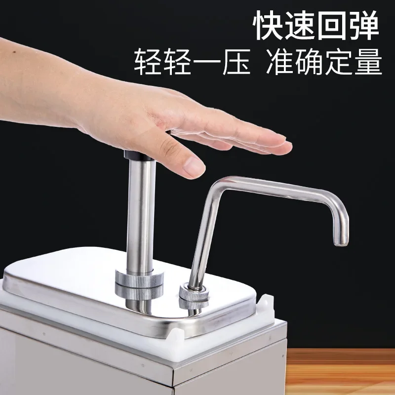Milk tea shop chain special sauce pump hand pressure quantitative syrup bottle sauce press pot