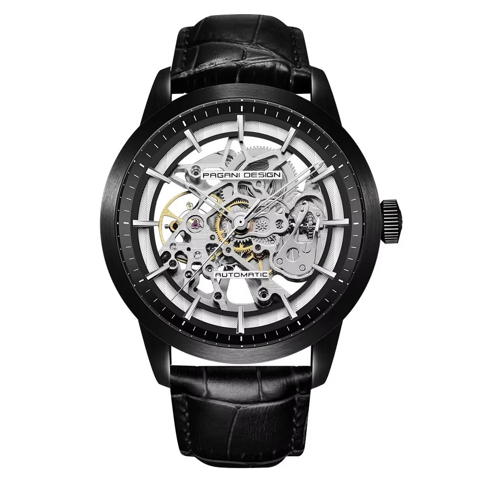 Men's Classic Hollow Mechanical Watch, Waterproof