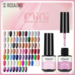 ROSALIND 80 Colors Gel Nail Polish Hybrid Varnish Semi Permanent Nail Art Soak Off UV Lamp Nail Gel Top Base Coat