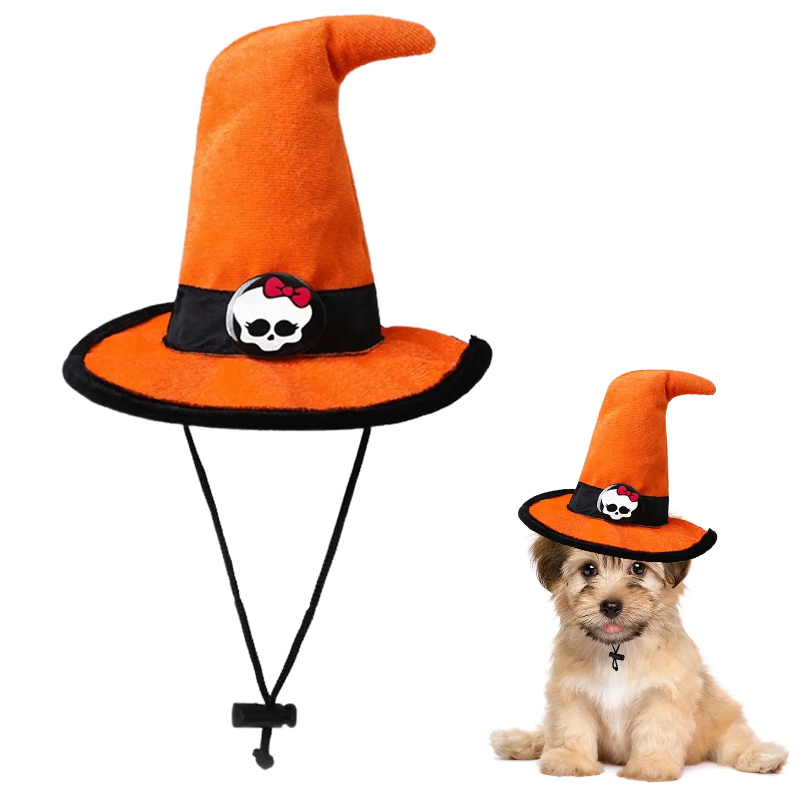 1pcs Pet Cat Witch Hats Masquerade Wizard Hat Costume Party Birthday Witches Top Pointed Caps Cosplay Halloween Props