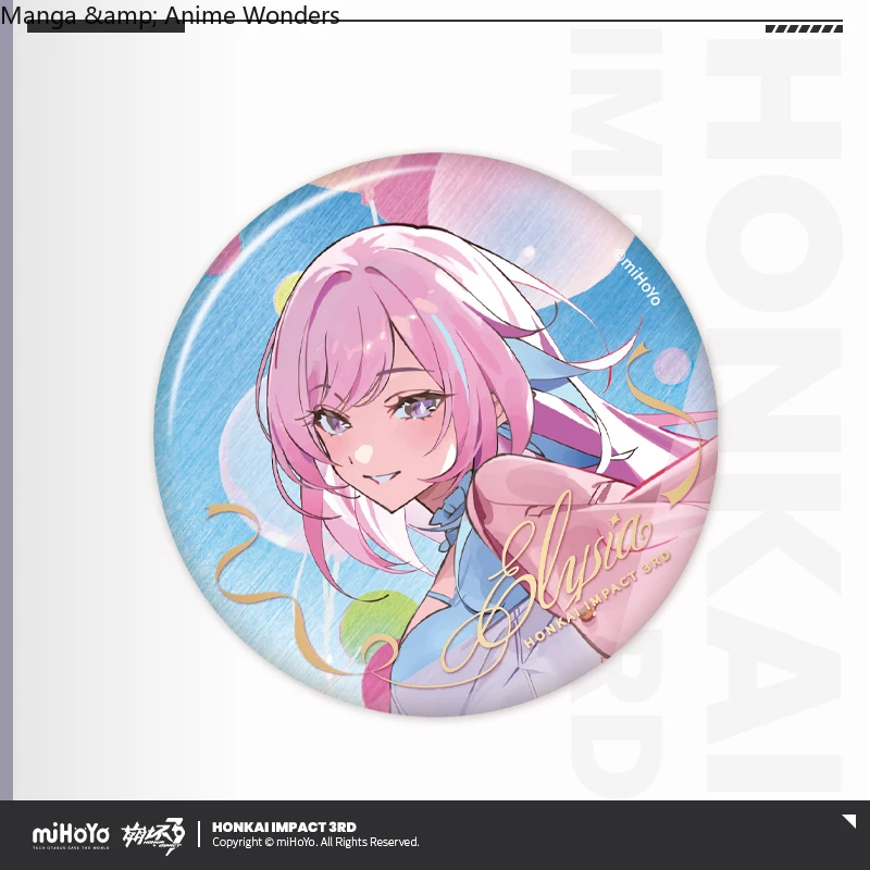 Prévente Sunsyea Honkai Impact 3ème Merch officiel MiHoYo Original authentique série QJQD Badge Kiana Elysia Senadina