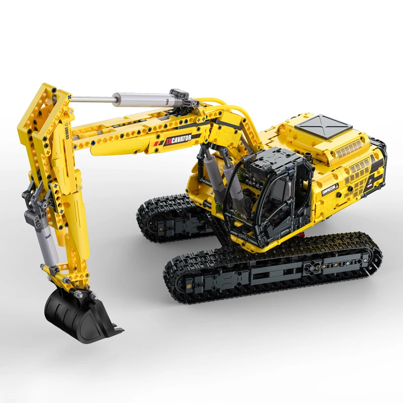 Cada C61082 Full Function Excavator Vehicle Blocks Building Toys Car Set Building Toys