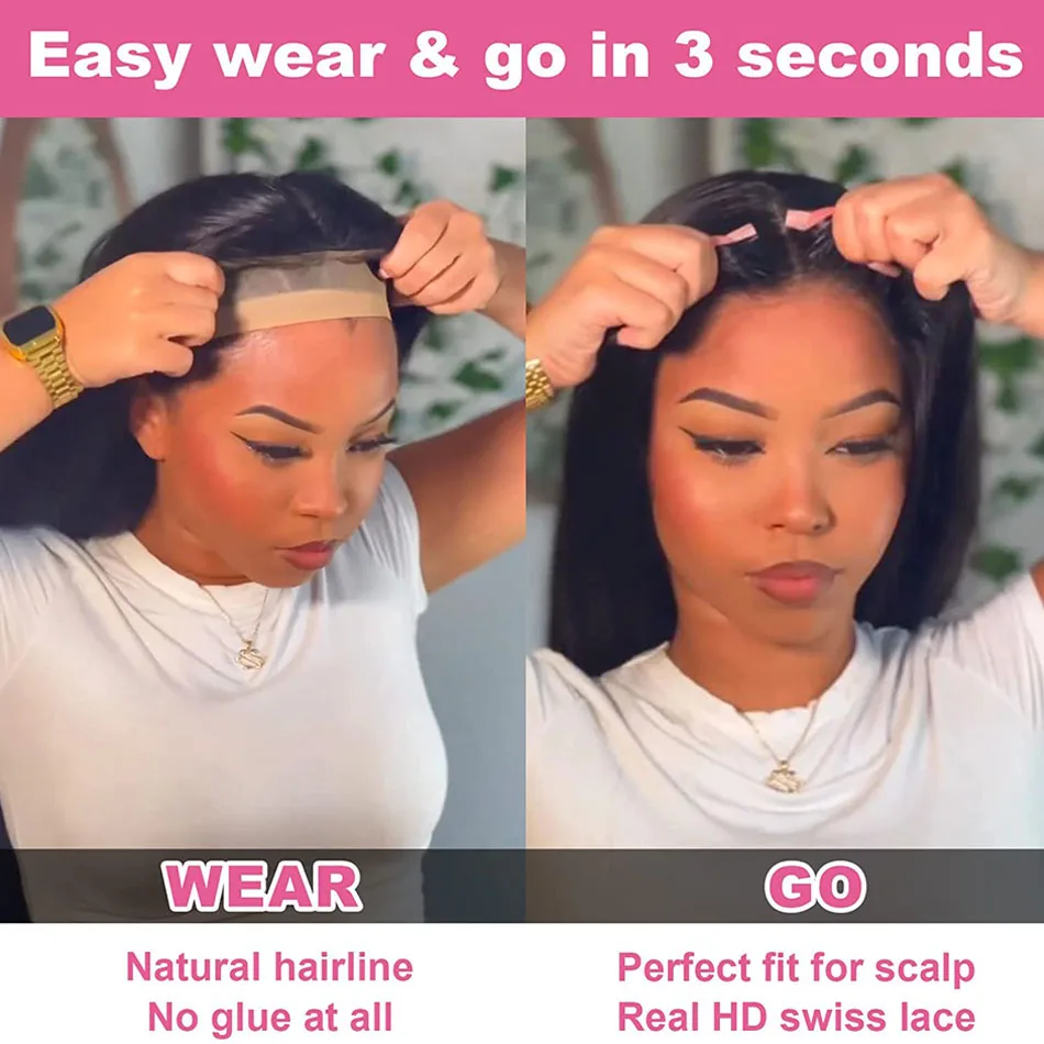 Pre Cut HD Lace Wig Human Hair Ready to Wear Loose Deep Wave 5x5 HD Lace Closure Wig Loose Curly Human Hair Wigs Beliself Hair