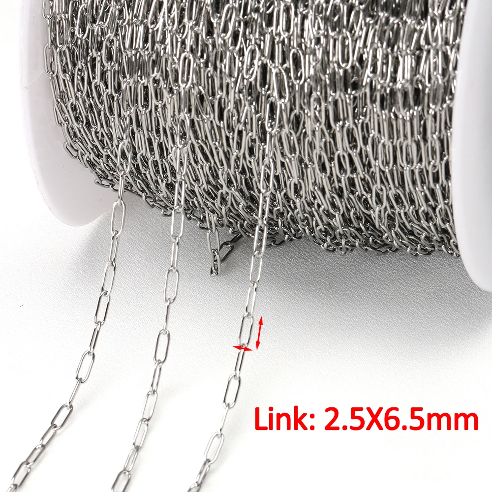 1meter Gold Farbe Edelstahl Ketten Stern Link Ketten DIY für Frauen Halskette Armband Schmuck Herstellung Komponenten DIY Keine verblasst