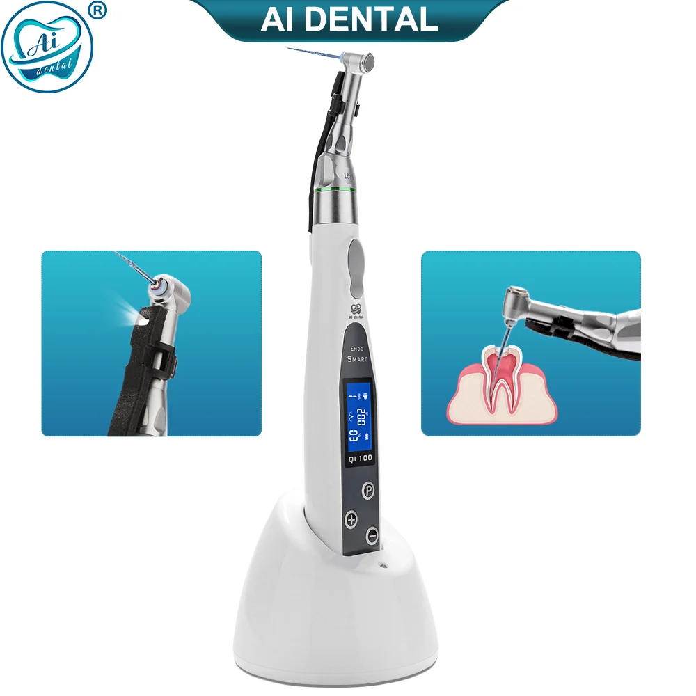 AI-Endo-MT 16:1 Endo Motor Oral Wireless Endodontic Dental Root Canal Treatment Advance Function 0.3-4N/cm With LED Lamp