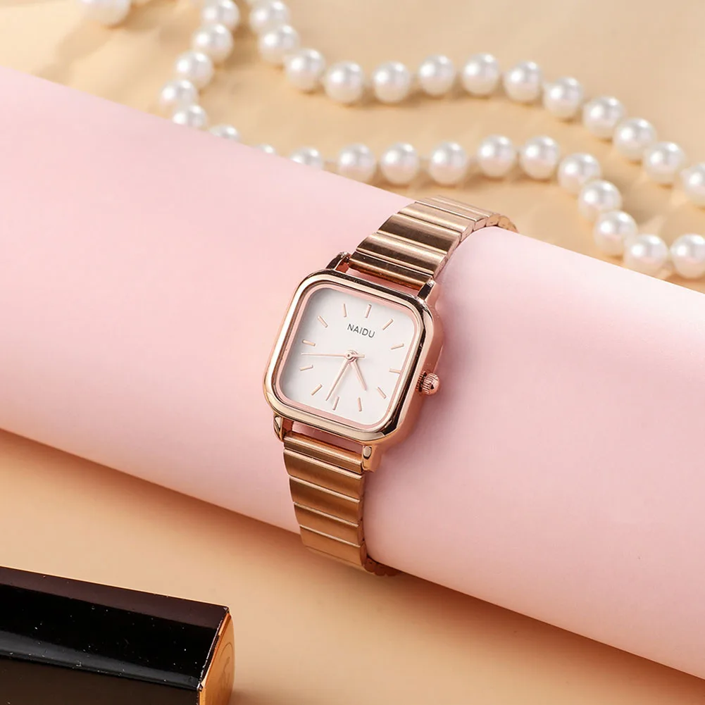 ChimSimple-Montre-bracelet à cadran carré pour femme, style collège, cadeau d'anniversaire