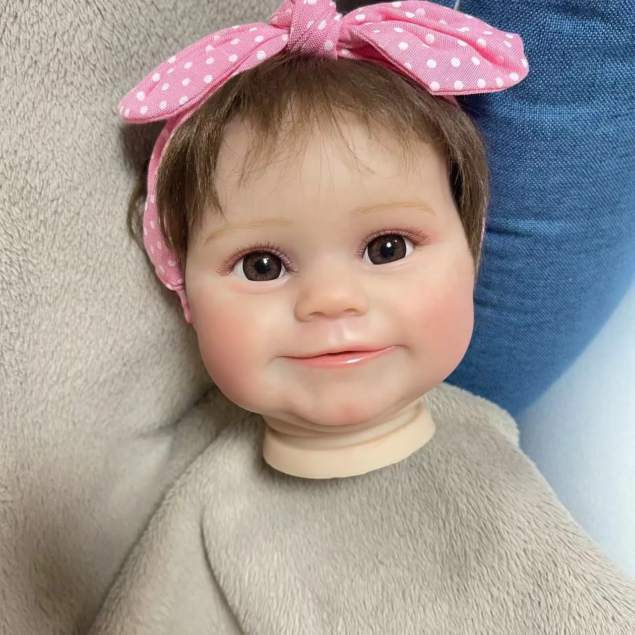 19inch Reborn Doll Kits Maddie Unassembled DIY Blank Doll Parts with body and eyes Reborn Kit